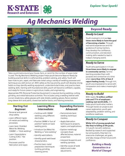 4-H Project, Ag Mechanics Welding