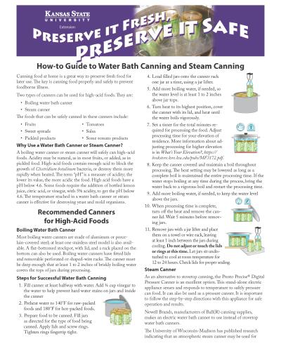 How-to Guide to Water Bath Canning and Steam Canning