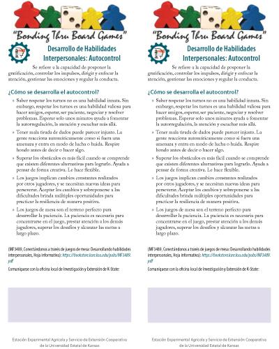 Spanish: Bonding Thru Board Games: Soft Skills Cards