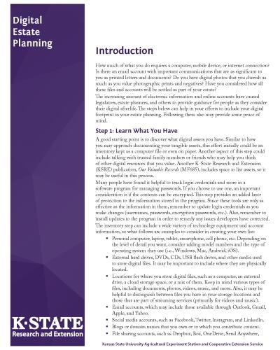 Digital Estate Planning