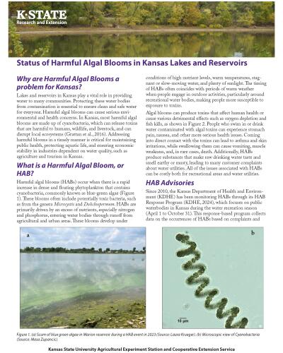 Status of Harmful Algal Blooms in Kansas Lakes and Reservoirs