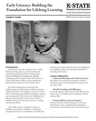 Early Literacy: Building the Foundation for Lifelong Learning, Leader's Guide