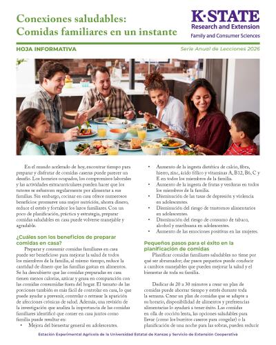 Spanish: Healthy Connections: Family Meals in a Snap