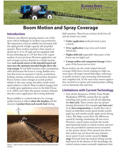 Boom Motion and Spray Coverage