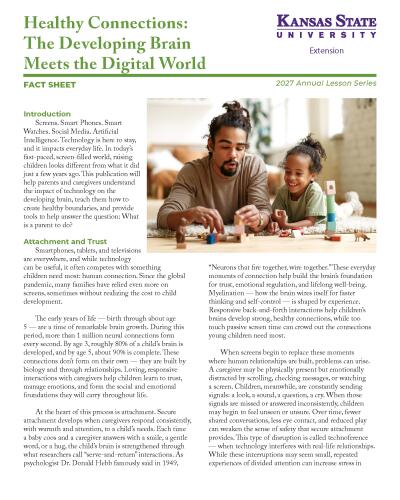 Healthy Connections: The Developing Brain Meets the Digital World, Fact Sheet