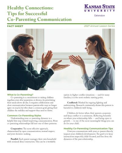 Healthy Connections: Tips for Successful Co-Parenting Communication, Fact Sheet