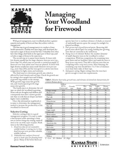 Managing Your Woodland for Firewood