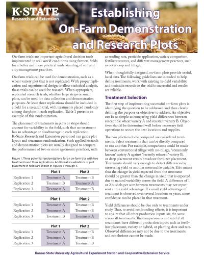 Establishing On-Farm Demonstration and Research Plots